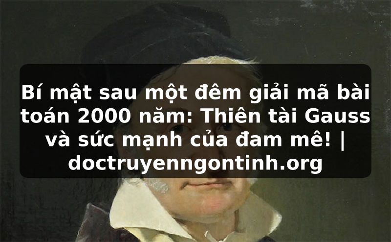 Truyện Tranh Bí mật sau một đêm giải mã bài toán 2000 năm: Thiên tài Gauss và sức mạnh của đam mê! | doctruyenngontinh.org
