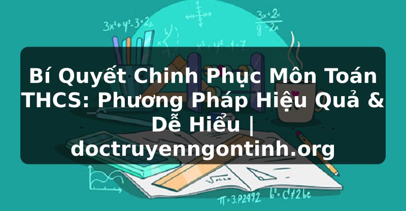 Truyện Tranh Bí Quyết Chinh Phục Môn Toán THCS: Phương Pháp Hiệu Quả & Dễ Hiểu | doctruyenngontinh.org