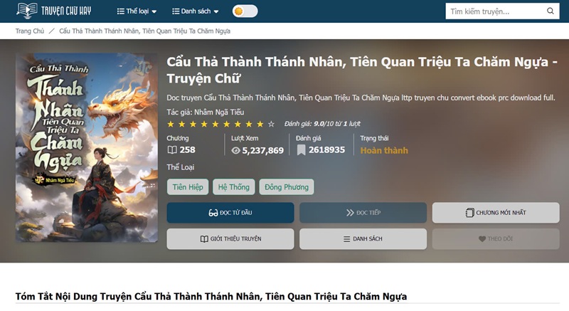 Truyện Tranh Đọc Truyện Chữ "Cẩu Thả Thành Thánh Nhân, Tiên Quan Triệu Ta Chăm Ngựa" – Tiên Hiệp Hài Hước, Bất Ngờ