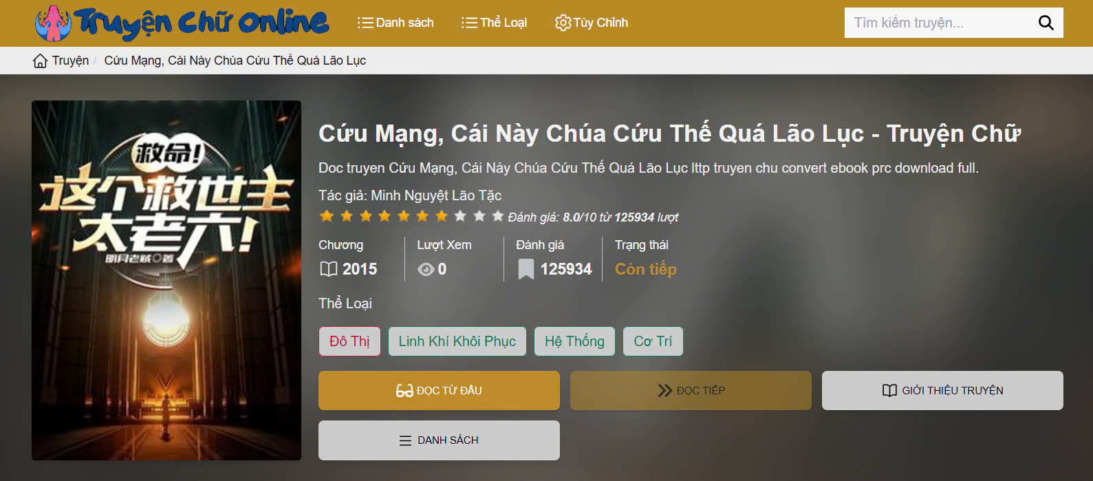 Truyện Tranh Truyện chữ Cứu Mạng, Cái Này Chúa Cứu Thế Quá Lão Lục – Đọc truyện chữ online: Hài hước, linh khí và sứ mệnh cứu rỗi