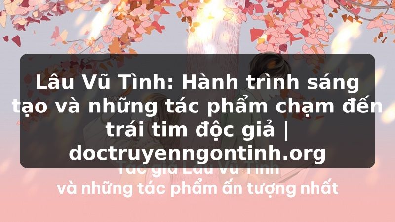 Truyện Tranh Lâu Vũ Tình: Hành trình sáng tạo và những tác phẩm chạm đến trái tim độc giả | doctruyenngontinh.org