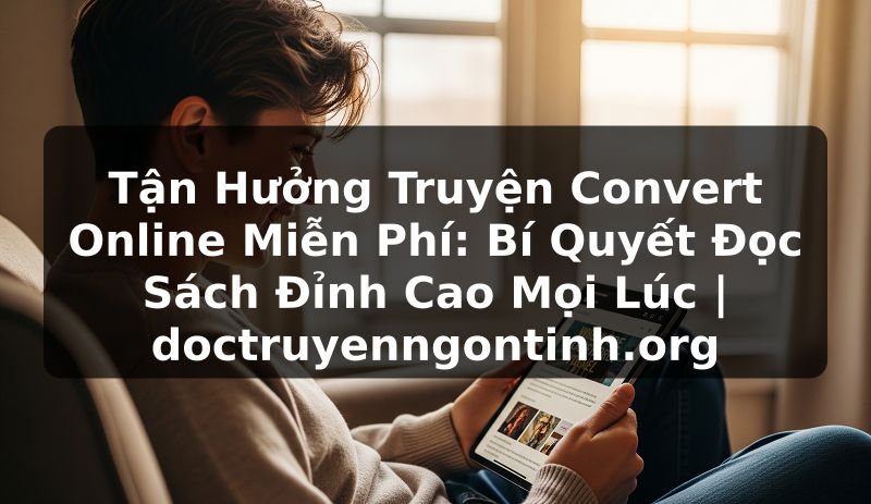 Truyện Tranh Tận Hưởng Truyện Convert Online Miễn Phí: Bí Quyết Đọc Sách Đỉnh Cao Mọi Lúc | doctruyenngontinh.org