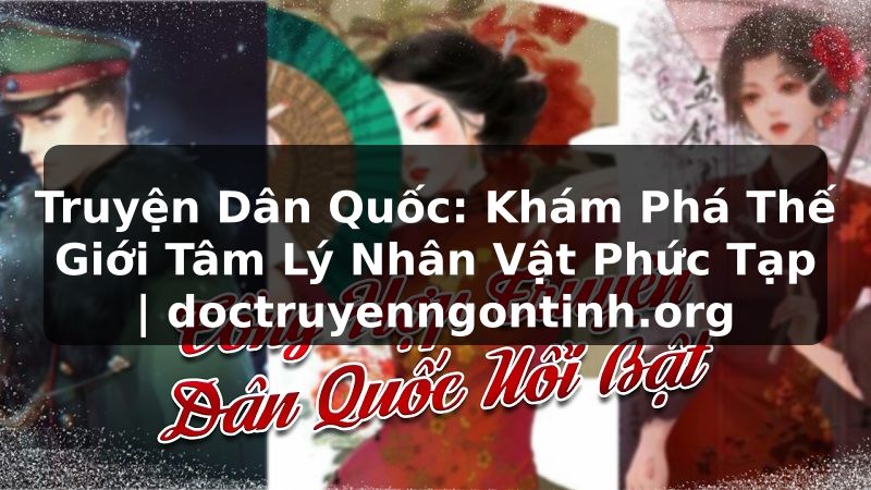 Truyện Tranh Truyện Dân Quốc: Khám Phá Thế Giới Tâm Lý Nhân Vật Phức Tạp | doctruyenngontinh.org